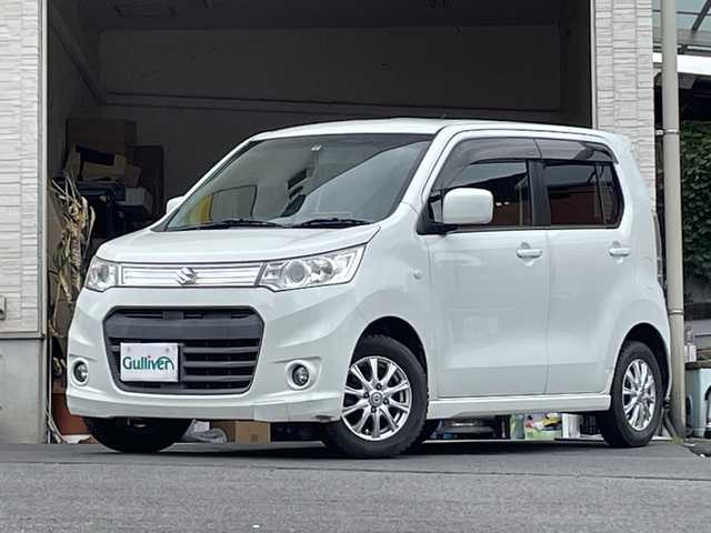 スズキ ワゴンＲ スティングレー X 大分県 2013(平25)年 8.4万km パールホワイト 社外ナビ/フルセグTV/Bluetooth/DVD/社外ETC/純正フロアマット/オートライト/スマートキー