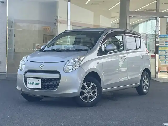 スズキ アルト G 福島県 2011(平23)年 8.6万km シルキーシルバーメタリック 登録時走行距離:85603km/純正オーディオ/　（FM/AM/CD)/純正フロアマット/社外13インチアルミホイール/リモコンキー/パワーウィンドウ/ドアバイザー/ハロゲンヘッドライト