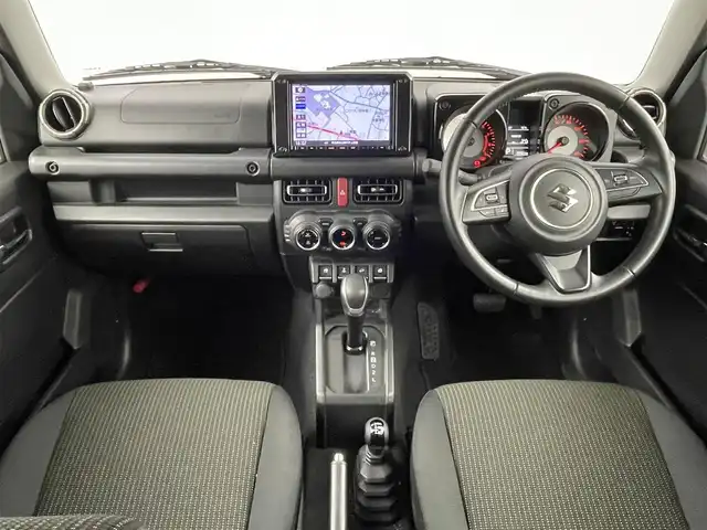 スズキ ジムニー XC 埼玉県 2021(令3)年 1.9万km ブルーイッシュブラックパール3 純正ナビ　CN-RZ866/(Bluetooth/USB/CD/DVD/ipod/AM/FM)/地デジフルセグ/ETC/4WD/クルーズコントロール/車線逸脱警報/アイドリングストップ/ヘッドライトウォッシャー/前席シートヒーター/ステアリングリモコン/プッシュスタート/ルーフキャリア/純正フロアマット/純正16インチアルミホイール