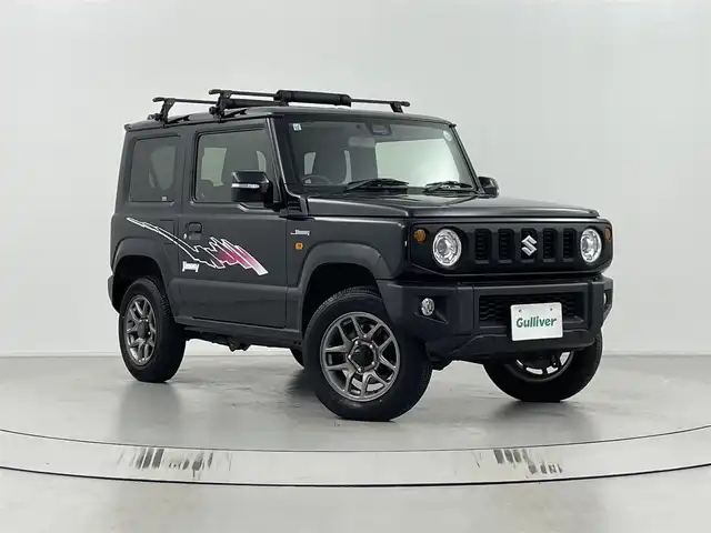 スズキ ジムニー XC 埼玉県 2021(令3)年 1.9万km ブルーイッシュブラックパール3 純正ナビ　CN-RZ866/(Bluetooth/USB/CD/DVD/ipod/AM/FM)/地デジフルセグ/ETC/4WD/クルーズコントロール/車線逸脱警報/アイドリングストップ/ヘッドライトウォッシャー/前席シートヒーター/ステアリングリモコン/プッシュスタート/ルーフキャリア/純正フロアマット/純正16インチアルミホイール