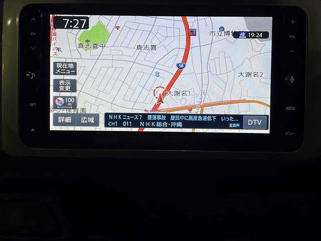 ダイハツ ウェイク G ターボ　レジャーエディション SA Ⅱ 沖縄県 2016(平28)年 8.9万km フレッシュグリーンM ナビ/フルセグＴＶ/オーディオ（Ｂｌｕｅｔｏｏｔｈ、ＣＤ、ＤＶＤ）/バックカメラ/両側パワースライドドア/ＥＴＣ/スマートキー/ステアリングリモコン/ＬＥＤヘッドライト/フォグライト/スマートキー