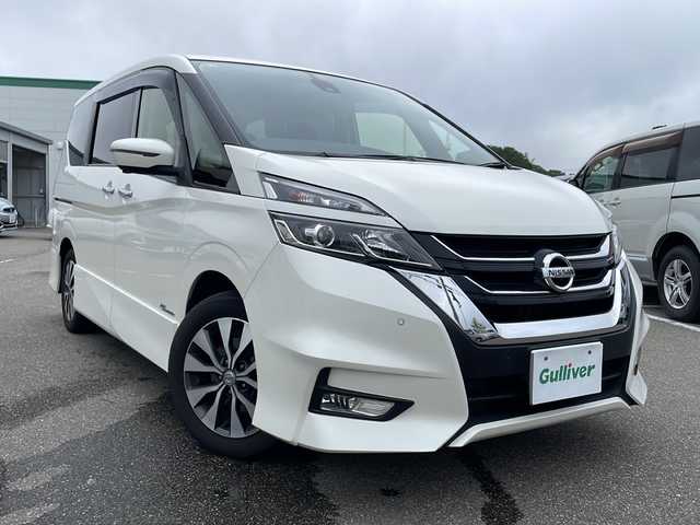 日産 セレナ ハイウェイスター G プロパイロットED 石川県 2016(平28)年 11.9万km ブリリアントホワイトパール プロパイロット/・レーダークルーズコントロール/・インテリジェントパーキングセンサー/・インテリジェントエマージェンシーブレーキ/・ハイビームアシスト/・標識認識機能/・車線逸脱防止/純正メモリーナビゲーション/【CD・DVD・Bluetooth・フルセグTV】/型番：MM516D-L/ALPINEフリップダウンモニター/アラウンドビューモニター/バックカメラ/前後コーナーセンサー/ビルトインETC/両側パワースライドドア/ステアリングリモコン/プッシュスタート/・スマートキー/・スペアキー/社外AWスタッドレスタイヤ車載/電動格納ミラー/純正フロアマット/ドアバイザー/取扱説明書/保証書/記録簿