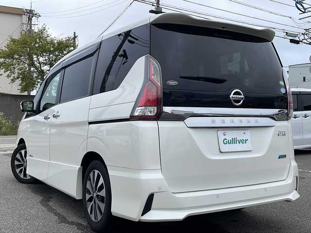 日産 セレナ ハイウェイスター G プロパイロットED 石川県 2016(平28)年 11.9万km ブリリアントホワイトパール プロパイロット/・レーダークルーズコントロール/・インテリジェントパーキングセンサー/・インテリジェントエマージェンシーブレーキ/・ハイビームアシスト/・標識認識機能/・車線逸脱防止/純正メモリーナビゲーション/【CD・DVD・Bluetooth・フルセグTV】/型番：MM516D-L/ALPINEフリップダウンモニター/アラウンドビューモニター/バックカメラ/前後コーナーセンサー/ビルトインETC/両側パワースライドドア/ステアリングリモコン/プッシュスタート/・スマートキー/・スペアキー/社外AWスタッドレスタイヤ車載/電動格納ミラー/純正フロアマット/ドアバイザー/取扱説明書/保証書/記録簿