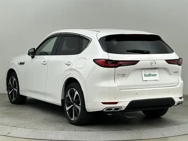 マツダ ＣＸ－６０ XD HV プレミアムモダン 道央・札幌 2023(令5)年 1.2万km ロジウムホワイトプレミアムメタリック ・４WD/・サンルーフ/・BOSEサウンド/・メーカーナビ/　BT/SD/HDMI/フルセグ/・全方位カメラ/・前後ドライブレコーダー/・i-ACTIVSENSE/・Mi-DRIVE/・ドライバーモニタリング/・レーダークルーズコントロール/・レーンキープアシスト/・オートハイビーム/・BSM/・レザーシート/・前席パワーシート/・前席エア/シートヒーター/・LEDヘッドライト/・オートライト/・プッシュスタート/・スマートキー/・純正フロアマット/・ドアバイザー
