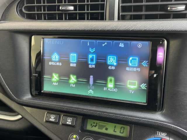 トヨタ アクア G 愛知県 2014(平26)年 5.7万km ブラックマイカ 純正ナビ/ワンセグ/Bluetooth/オートライト/ETC/アイドリングストップ/横滑り防止装置/スマートキー/プッシュスタート
