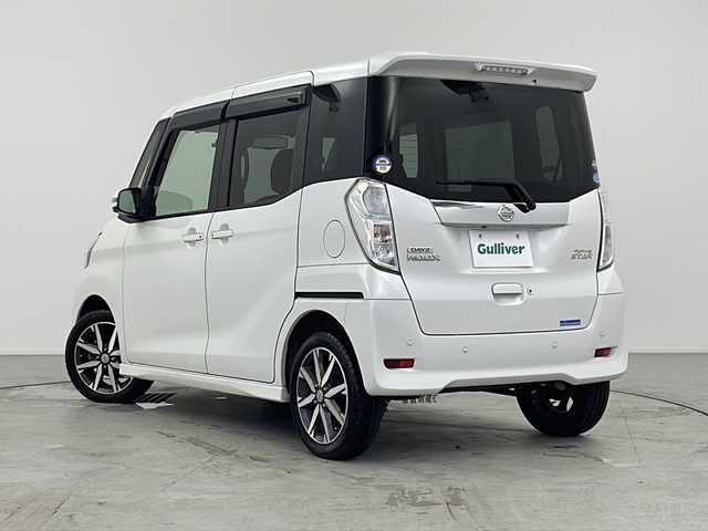 日産 デイズ ルークス ハイウェイスター Gターボ 愛知県 2018(平30)年 6.7万km ホワイトパール /禁煙車//純正ナビ(MM518D-W)//フルセグTV/AMFM/CD/DVD/Blu-ray/Bluetooth/SD//ETC//純正ドライブレコーダー//バックカメラ//アラウンドビューモニター//インテリジェントエマージェンシーブレーキ//レーンディパーチャーウォーニング//踏み間違い防止アシスト//クルーズコントロール//ハイビームアシスト//LEDヘッドライト//オートライト//フロントフォグランプ//両側パワースライドドア//後席サンシェード//スエード調シート//シートバックテーブル//純正15インチアルミホイール//純正フロアマット//純正ドアバイザー//革巻きステアリング//ステアリングスイッチ//プッシュスタート//電動格納ミラー//アイドリングストップ