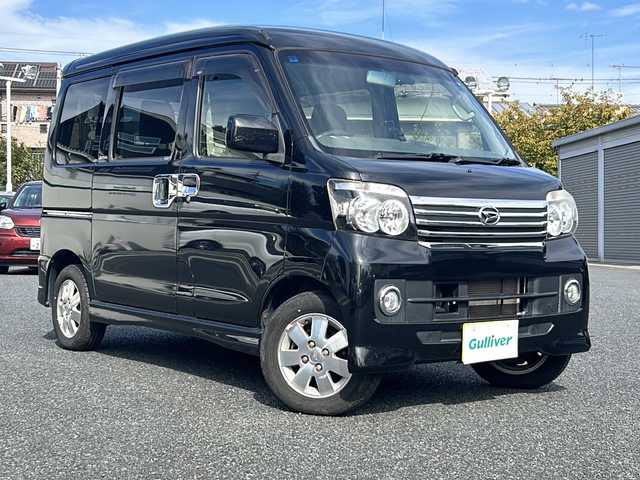 ダイハツ アトレー ワゴン カスタム ターボ RS 東京都 2015(平27)年 6.1万km ブラックマイカメタリック ワンオーナー/KENWOODミュージックデバイス（U585SD）/（USB/AUX）/ETC/純正フロアマット/純正13インチアルミホイール/ドアバイザー/両側スライドドア/保証書/取説書