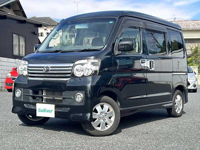 ダイハツ アトレー ワゴン カスタム ターボ RS 東京都 2015(平27)年 6.1万km ブラックマイカメタリック ワンオーナー/KENWOODミュージックデバイス（U585SD）/（USB/AUX）/ETC/純正フロアマット/純正13インチアルミホイール/ドアバイザー/両側スライドドア/保証書/取説書