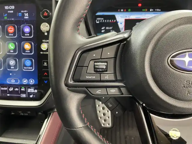 スバル レヴォーグ 1．8STIスポーツ EX 滋賀県 2021(令3)年 3.7万km マグネタイトグレーメタリック 純正11.6インチナビ/Bluetooth/USB/AppleCarPlay/AndroidAuto/フルセグテレビ/バックカメラ/アイサイトコアテクノロジー/・プリクラッシュブレーキ/・前側方プリクラッシュブレーキ/・緊急時プリクラッシュステアリング/・AT誤発進抑制制御/・先行車発進お知らせ機能/・全車速追従機能付クルーズコントロール/アイサイトXテクノロジー/・渋滞時ハンズオフアシスト/・アクティブレーンチェンジアシスト/・ドライバー異常時対応システム/・渋滞時発進アシスト/・カーブ前抑制機能/・料金所前速度制御/アイサイトセイフティプラス/・リアビークルディテクション/・エマージェンシーレーンキープアシスト/・アレイ式アダプティブドライビングビーム/視界拡張テクノロジー/・デジタルマルチビューモニター/・前側方警報アシスト/STiエアロ/レザーシート/D/N席パワーシート/全席シートヒーター/パワーリアゲート/パドルシフト/ドライブレコーダー/LEDヘッドライト/オートライト/プッシュスタート/スマートキー/スペアキー