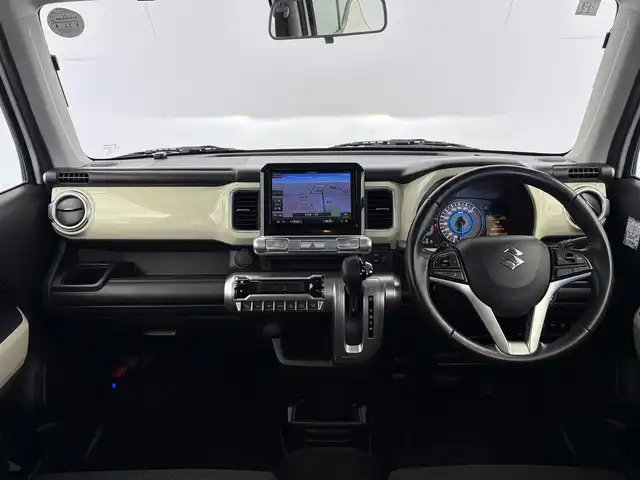 スズキ クロスビー HYBRID MZ 愛知県 2018(平30)年 5.9万km ピュアホワイトP 社外ナビ　AVICーRL901/（CD・DVD・Bluetooth・フルセグTV）/車内ルーフラック/ETC/クルーズコントロール/前席シートヒーター/クリアランスソナー/パドルシフト/ダウンヒルアシスト/ステアリングリモコン/レーンキープアシスト/衝突軽減ブレーキ/コーナーセンサー/横滑り防止装置/盗難防止装置/LEDオートライト/純正フロアマット/社外アルミホイール（JOKER）/スマートキー/アイドリングストップ/走行モード切替/シートバックテーブル/ドアバイザー/スタッドレスタイヤ付きAW4本