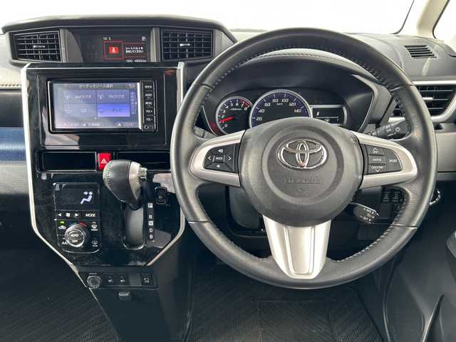 トヨタ ルーミー カスタムG－T 愛媛県 2018(平30)年 4.9万km パールホワイトⅢ 純正ナビ/Bluetooth/CD/DVD/フルセグ/SD/バックカメラ/全方位カメラ/モデリスタエアロ/両側パワースライドドア/純正15インチAW/純正フロアマット/全席シートヒーター/クルーズコントロール/ETC/スマートキー/スペアキー/プッシュスタート/オートLEDヘッドライト/レーンキープアシスト/保証書/取扱説明書