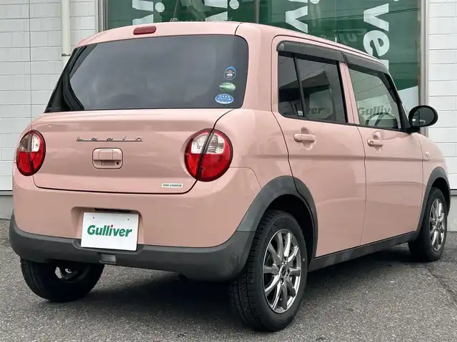 スズキ ラパン L 新潟県 2017(平29)年 3万km コフレピンクパールメタリック メモリナビ/ワンセグテレビ/アイドリングストップ/ドアバイザー/プッシュスタート/ETC/運転席側シートヒーター/純正フロアマット/純正サマータイヤ車載