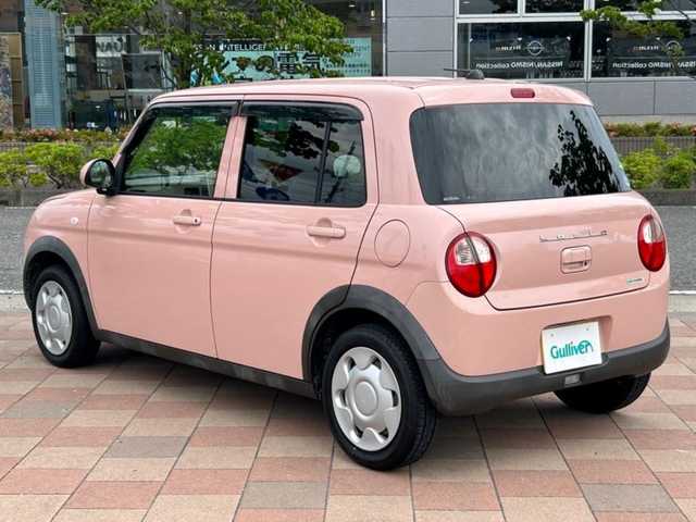 スズキ ラパン L 福島県 2017(平29)年 3万km コフレピンクパールメタリック レーダーブレーキセンサー/衝突被害軽減ブレーキ/社外ナビゲーション/型番：CN-RE03D/【CD/DVD/SD/BT/TV】/ビルトインETC/運転席シートヒーター/アイドリングストップ/社外アルミ＋スタッドレスセット車載/155/65R14/純正フロアマット/純正ドアバイザー