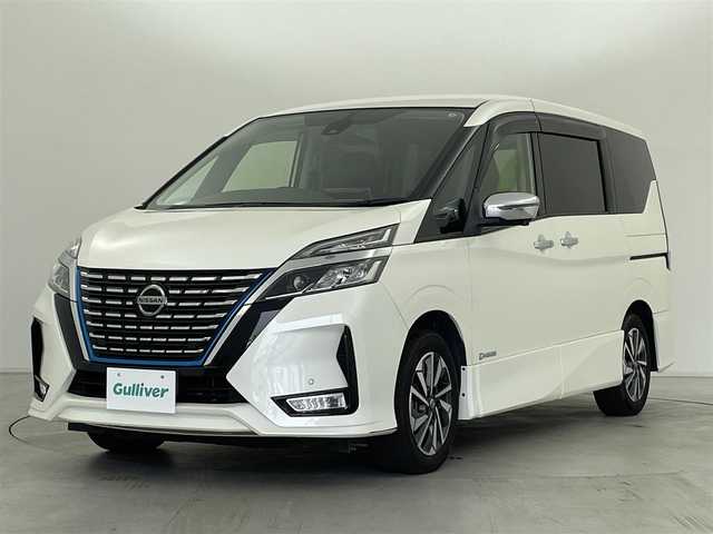 日産 セレナ e－パワー ハイウェイスター G 群馬県 2019(令1)年 6.7万km ブリリアントホワイトパール ・アルパイン１１インチSDナビ/・フルセグTV/CD/DVD/・アラウンドビューモニター/・両側パワースライドドア/・純正１６インチアルミホイール/・純正フロアマット/・D+N席シートヒーター/・インテリジェントクルーズコントロール