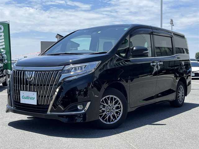 トヨタ エスクァイア Gi プレミアムパッケージ ブラックテーラード 奈良県 2020(令2)年 7.7万km ブラック 専用黒革＋スウェードシート /コンビステアリング /純正ナビ [NSZT-Y68T]/(BT/DVD/CD)/ビルトインETC /バックカメラ /フルセグTV /ステアリングヒーター /三眼ヘッドライト /シートヒーター /社外15型AW /衝突被害軽減システム