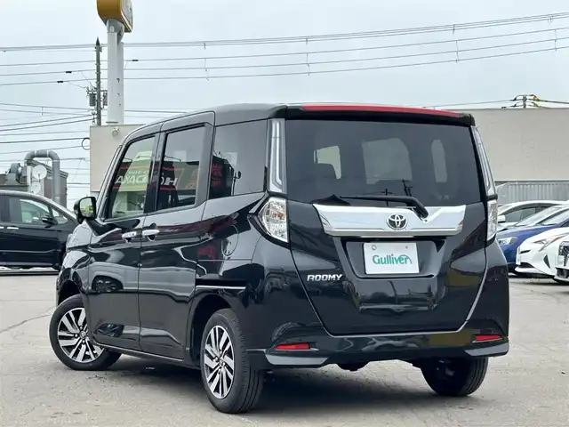 トヨタ ルーミー カスタムG 道東・釧路十勝 2024(令6)年 1万km ブラックマイカメタリック 4WD/寒冷地仕様/ETC/純正ナビ/（CD/DVD/BT）/ワンセグTV/バックカメラ/プッシュスタート/両側パワースライドドア/レーダークルーズコントロール/革巻きステアリング/前後コーナーセンサー/純正フロアマット/純正AWサマータイヤ