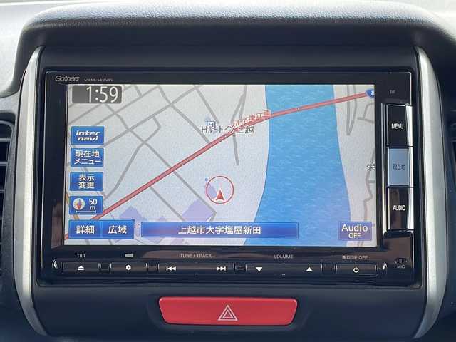 ホンダ Ｎ ＢＯＸ G ターボ Lパッケージ 新潟県 2014(平26)年 8.7万km プレミアムホワイトパール 純正SDナビ(VXM-142VFi)/CD/DVD/BT/フルセグテレビ/バックカメラ/ETC/ドライブレコーダー/クルーズコントロール/両側パワースライドドア/ベンチシート/革調シートカバー/ステアリングスイッチ/パドルシフト/スマートキー/プッシュスタート/キセノンヘッドライト/オートライト/社外14インチアルミホイール/純正14インチAW夏タイヤ車載