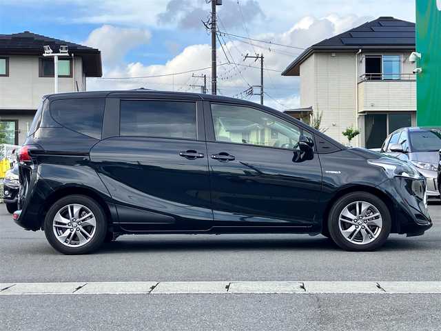 トヨタ シエンタ ハイブリッド G 愛知県 2018(平30)年 3.9万km ブラックマイカ 福祉車両/エンジンスタートボタン/パワーウィンドウ/パワーステアリング/取扱説明書/アイドリングストップ/スマートキー/オートエアコン/スペアキー/クルーズコントロール/純正ETC2.0/USB入力端子/純正ナビ(CD/BT/フルセグ)/三列シート/ドライブレコーダー前後/ウォークスルー/純正フロアマット/純正アルミホイール/両側パワースライドドア/ABS/横滑り防止装置/コーナーセンサー前後/レーンキープアシスト/オートライト/オートマチックハイビーム/LEDヘッドライト/W＋サイドエアバック/衝突軽減システム/カーテンエアバック/タンブルシート/元.布シート　合皮シートカバー