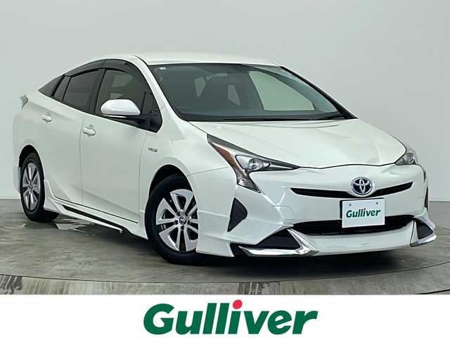 トヨタ プリウス S 宮城県 2016(平28)年 7.3万km ホワイトパールクリスタルシャイン パナソニック9インチフローティングナビ/(CN-F1D9GD)//フルセグ//Bluetooth//社外エアロ//プッシュスタート//スマートキー//純正マット//ETC//LEDヘッドライト//LEDフォグライト//オートエアコン