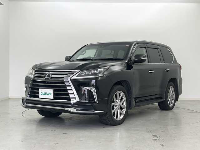 レクサス ＬＸ 570 宮城県 2016(平28)年 4.9万km スターライトブラックガラスフレーク マークレビンソンサウンド/ムーンルーフ/リアシートエンターテインメントシステム/モデリスタエアロ（F.R）/クーラーボックス/車高調整（純正エアーサスペンション）/パノラミックビューモニター/Lexus Safety System＋/・プリクラッシュセーフティ/・レーンディパーチャーアラート/・レーダークルーズコントロール/・オートマチックハイビーム/ブラインドスポットモニター/ヘッドアップディスプレイ/電動リアゲート/メーカーOPナビ/・BT.CD.DVD.Blu-ray.USB.SD/・フルセグTV/レザーシート/・前席パワーシート/・D席シートメモリー/・1.2列目シートヒーター/・1.2列目シートベンチレーション/ウッドコンビステアリング/・ステアリングヒーター/・パドルシフト/・ステアリングスイッチ/ビルトインETC2.0/純正ドライブレコーダ（F）/三眼LEDヘッドライト/LEDフォグライト/プッシュスタート/・スマートキー×2/・カードキー/アイドリングストップ/純正フロアマット/純正21インチAW/ドアバイザー/ロールサンシェード/ワイヤレス充電器/レーダー探知機