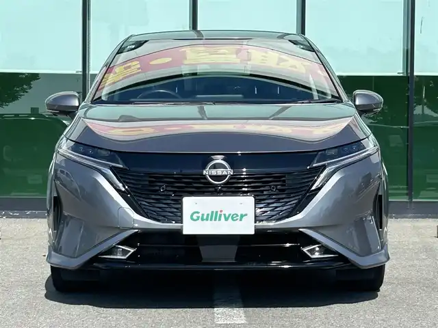 日産 オーラ 和歌山県 2021(令3)年 5.4万km ダークメタルグレー メーカーナビ/フルセグTV/(AM/FM/USB/Bluetooth)/全方位カメラ/BOSEプレミアムサウンド/エマージェンシーブレーキ/横滑り防止/レーンキープアシスト/シートヒーター/ステアリングヒーター/電動パーキング/オートホールド/プロパイロット/ステアリングスイッチ/デジタルインナーミラー/ドライブレコーダー/ビルトインETC/置くだけ充電/純正フロアマット/ドアバイザー