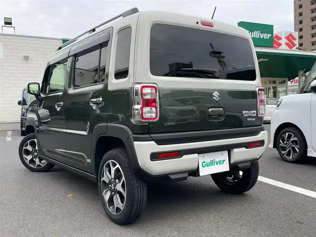 スズキ ハスラー Jスタイル Ⅱ 島根県 2023(令5)年 2.2万km クールカーキパールメタリック/ソフトベージュメタリック ワンオーナー　/純正ディスプレイオーディオ　/ＤＶＤ再生　/Ｂｌｕｅｔｏｏｔｈ接続　/バックカメラ　/ビルトインＥＴＣ　/アダプティブクルーズコントロール　/衝突軽減ブレーキ　/レーンキープアシスト　/後方コーナーセンサー　/前席シートヒーター　/スマートキー/純正LEDライト/純正１５インチアルミホイール/純正フロアマット/保証書・取扱説明書/スペアキー１本/社外アルミ＆スタッドレスタイヤ４本セット積み込み