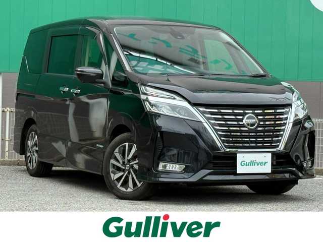 日産 セレナ ハイウェイスター V 千葉県 2021(令3)年 2.5万km ダイヤモンドブラック セーフティパックＡ/ＳＲＳエアバッグ/インテリジェントアラウンドビューモニター/インテリジェントルームミラー/ふらつき警報/ヒーター付ドアミラー/プロパイロット/エマージェンシーブレーキ/フリップダウンモニター/純正ナビ/（CD/DVD/フルセグTV/BT）/バックカメラ/ビルトインETC/ナビ連動ドライブレコーダー/ハンズフリーパワースライドドア/ブラインドスポットモニター/ステアリングスイッチ/電動パーキングブレーキ/ブレーキホールド/LEDヘッドランプ/フォグランプ/オートライト/スマートキー/プッシュスタート/電動格納ミラー/純正16インチAW