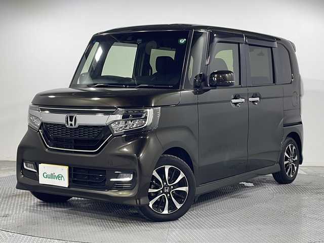 ホンダ Ｎ ＢＯＸ カスタム G L ホンダセンシング 広島県 2019(平31)年 4.4万km プレミアムグラマラスブロンズP 純正8型ナビ（DVD/フルセグTV/Bluetooth）/両側パワースライドドア/バックカメラ/ホンダセンシング/・衝突軽減ブレーキ/・レーンキープアシスト/・アダプティブクルーズコントロール/・誤発進抑制機能/リヤパーキングセンサー/LEDヘッドランプ/純正14インチAW/ビルトインETC/ドライブレコーダー/USB入力端子
