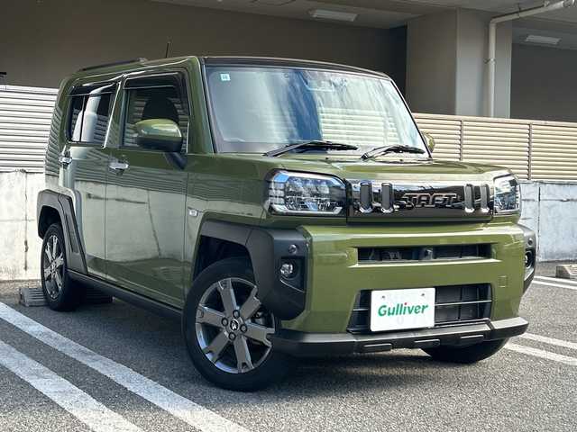 ダイハツ タフト G ターボ 大阪府 2020(令2)年 3.2万km フォレストカーキメタリック ワンオーナー/ターボ/アラウンドビューモニター/スカイフィールトップ/純正9インチメモリーナビ　（NSZW-Y70DS）/　ＡＭ/ＦＭ/CD/DVD/フルセグＴＶ/ＵＳＢ接続/Ｂｌｕｅｔｏｏｔｈ/スマートアシスト/・衝突回避支援ブレーキ/・衝突警報機能/・ブレーキ制御付ご発進抑制機能/・車線逸脱抑制機能/・車線逸脱警報機能/・先行車発進お知らせ機能/・標識認識機能/・全車速追従機能付きACC/・レーンキープコントロール/・パノラマモニター/・コーナーセンサー/ドライブレコーダー（DRN-H70N）/オートブレーキホールド/アイドリングストップ/純正アルミホイール/シートヒーター/ETC/プッシュスタート/ステアリングスイッチ/ドアバイザー/スペアキー/保証書/記録簿　R3/10 R5/4 R7/10