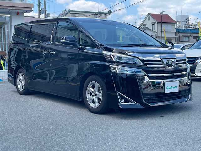 トヨタ ヴェルファイア X 大阪府 2020(令2)年 4.5万km ブラック ワンオーナー/純正ナビ（９インチディスプレイオーディオ）/AM/FM/Bluetooth/フルセグテレビ/DVD/バックカメラ/ETC2.0/プリクラッシュセーフティー/クリアランスソナー/レーントレーシングアシスト/ロードサインアシスト/プッシュスタート/オートライト/オートハイビーム/ブレーキホールド/ドライブレコーダー/（TZ-D２０６）/電動パーキングブレーキ/USB端子/パワースライドドア（左側のみ）/3列シート/ECOモード