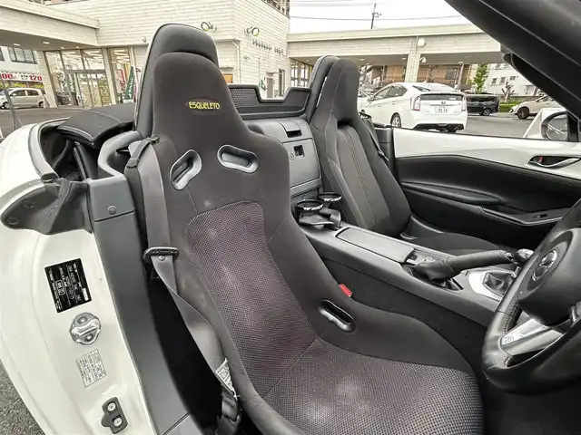 マツダ ロードスター S スペシャルパッケージ 群馬県 2015(平27)年 7.7万km クリスタルホワイトパールマイカ 純正メモリナビ/（DVD/ブルートゥース/ワンセグTV）/プッシュスタート/ビルトインETC/ステアリングスイッチ/保証書＆取扱説明書/スマートキー×２/純正フロアマット