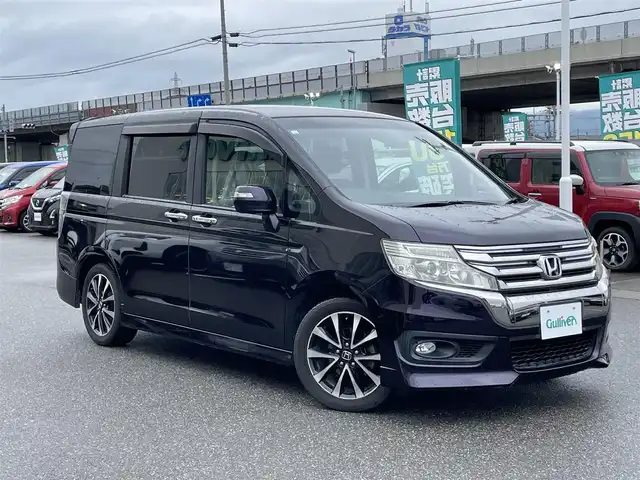 ホンダ ステップワゴン スパーダ Z クールスピリット 石川県 2012(平24)年 7.6万km プレミアムコスミックバイオレットパール ワンオーナー/社外メモリーナビ/CD/ワンセグTV/バックカメラ/HIDヘッドライト/純正アルミホイール/両側パワースライドドア/ETC/スマートキー/電動ミラー/クルーズコントロール/パドルシフト/保証書