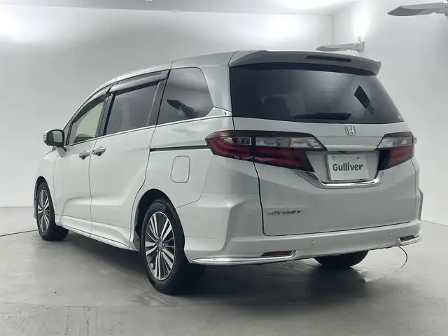 ホンダ オデッセイ G エアロ ホンダセンシング 福井県 2018(平30)年 6.1万km プラチナホワイトパール 純正ナビ　/サイドリフトアップシート　/両側パワースライドドア　　/全方位カメラ　/前後ドライブレコーダー　/アダプティブクルーズコントロール　/ビルトインＥＴＣ　/ドアバイザー　/スマートキー　/ロールサンシェード/衝突被害軽減システム/オートライト