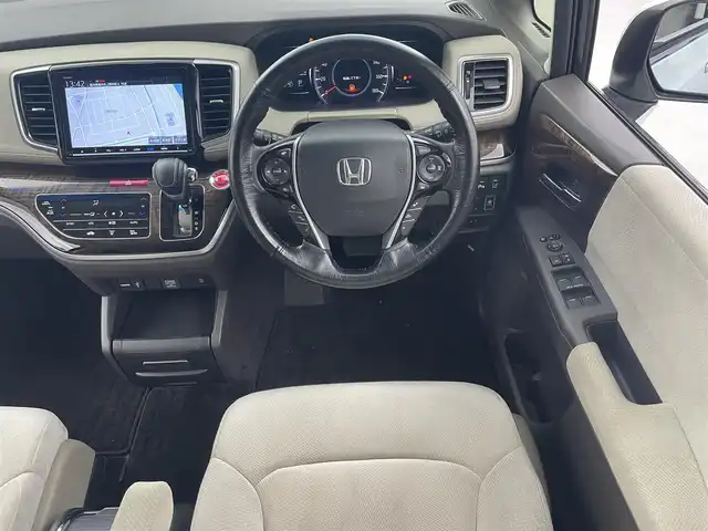 ホンダ オデッセイ G エアロ ホンダセンシング 福井県 2018(平30)年 6.1万km プラチナホワイトパール 純正ナビ　/サイドリフトアップシート　/両側パワースライドドア　　/全方位カメラ　/前後ドライブレコーダー　/アダプティブクルーズコントロール　/ビルトインＥＴＣ　/ドアバイザー　/スマートキー　/ロールサンシェード/衝突被害軽減システム/オートライト