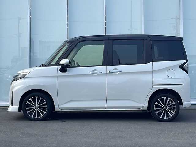 トヨタ ルーミー カスタムG－T 神奈川県 2022(令4)年 5万km ブラックマイカメタリック/パールホワイト2トーン 純正SDナビ/フルセグ/CD/DVD/Bluetooth/レーダークルーズコントロール　/両側パワースライドドア　/アラウンドビューモニタ　/LEDヘッドライト　/オートライト　/前後ドライブレコーダー　/ビルドインETC/スマートキー/プッシュスタート/純正フロアマット/純正AW　/Wエアバック