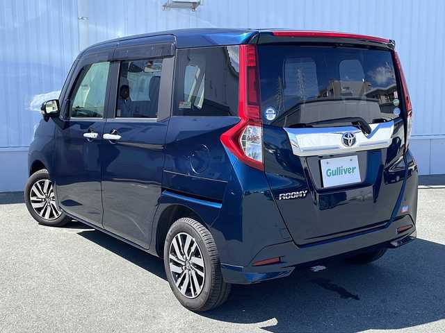 トヨタ ルーミー カスタムG S 三重県 2018(平30)年 3.3万km レーザーブルークリスタルシャイン 純正ナビ/バックカメラ/両側電動/クルーズコントロール/スペアキー/前方ドライブレコーダー/ビルトインETC2.0/前席シートヒーター/リヤサンシェード/純正フロアマット/革巻きステアリング/オートライト/ステアリングリモコン/電動格納ミラー/禁煙車
