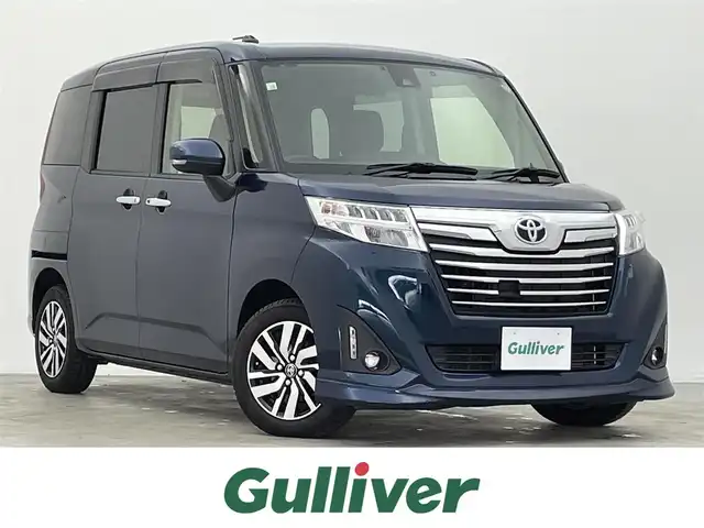 トヨタ ルーミー カスタムG S 宮城県 2018(平30)年 3.3万km レーザーブルークリスタルシャイン 純正ナビ/バックカメラ/両側パワースライドドア/クルーズコントロール/LEDヘッドランプ/スペアキー/前方ドライブレコーダー/ビルトインETC2.0/前席シートヒーター/リヤサンシェード/純正フロアマット/革巻きステアリング/オートライト/ステアリングリモコン/電動格納ミラー/禁煙車