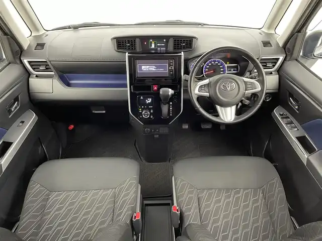 トヨタ ルーミー カスタムG S 宮城県 2018(平30)年 3.3万km レーザーブルークリスタルシャイン 純正ナビ/バックカメラ/両側パワースライドドア/クルーズコントロール/LEDヘッドランプ/スペアキー/前方ドライブレコーダー/ビルトインETC2.0/前席シートヒーター/リヤサンシェード/純正フロアマット/革巻きステアリング/オートライト/ステアリングリモコン/電動格納ミラー/禁煙車