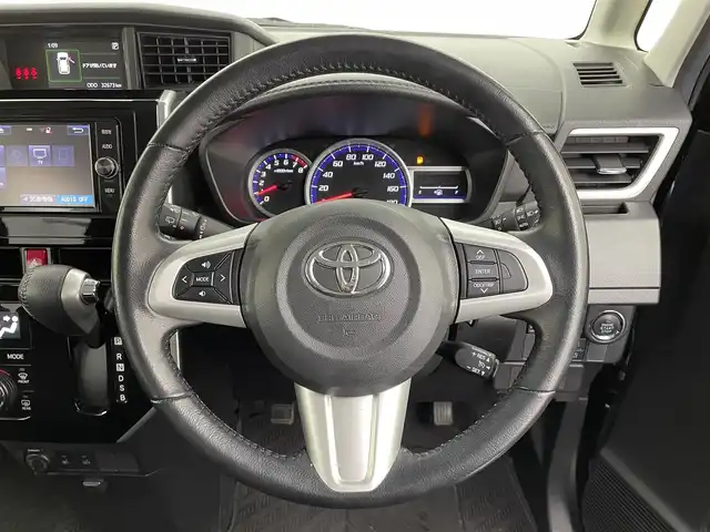 トヨタ ルーミー カスタムG S 宮城県 2018(平30)年 3.3万km レーザーブルークリスタルシャイン 純正ナビ/バックカメラ/両側パワースライドドア/クルーズコントロール/LEDヘッドランプ/スペアキー/前方ドライブレコーダー/ビルトインETC2.0/前席シートヒーター/リヤサンシェード/純正フロアマット/革巻きステアリング/オートライト/ステアリングリモコン/電動格納ミラー/禁煙車