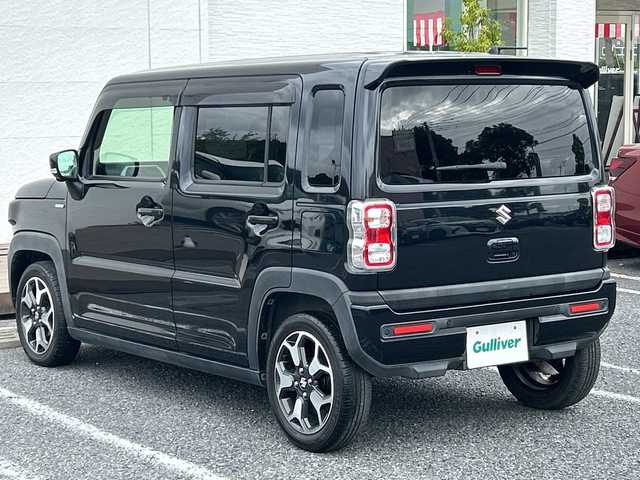 スズキ ハスラー HYBRID X ターボ 千葉県 2020(令2)年 4.7万km ブルーイッシュブラックパール3 1オーナー メーカー9型ナビ 全方位カメラ DVD フルセグ シートヒーター 革調カバー ETC USB リアスポイラー 15インチAW バックセンサー LEDライト オートライト ターボ 外サス