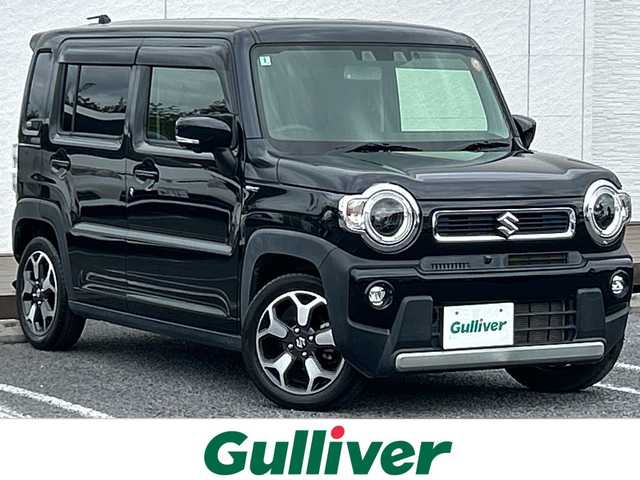 スズキ ハスラー HYBRID X ターボ 千葉県 2020(令2)年 4.7万km ブルーイッシュブラックパール3 1オーナー メーカー9型ナビ 全方位カメラ DVD フルセグ シートヒーター 革調カバー ETC USB リアスポイラー 15インチAW バックセンサー LEDライト オートライト ターボ 外サス