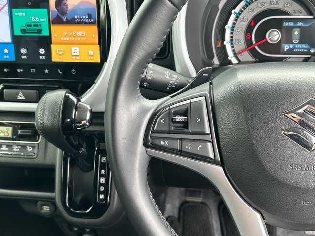 スズキ ハスラー HYBRID X ターボ 千葉県 2020(令2)年 4.7万km ブルーイッシュブラックパール3 1オーナー メーカー9型ナビ 全方位カメラ DVD フルセグ シートヒーター 革調カバー ETC USB リアスポイラー 15インチAW バックセンサー LEDライト オートライト ターボ 外サス