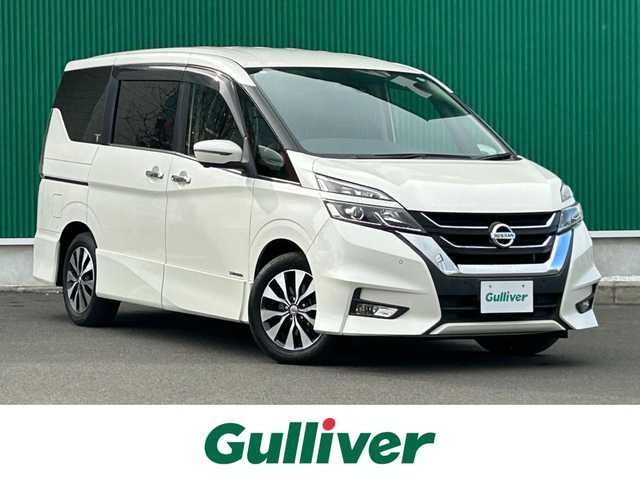 日産 セレナ ハイウェイスターVセレクションⅡ 宮城県 2018(平30)年 7.9万km ブリリアントホワイトパール セーフティパックA/・SRSエアバッグ（サイド/カーテン）/・インテリジェントアラウンドビューモニター/・踏み間違い衝突防止アシスト/・インテリジェントパーキングアシスト/・標識検知機能/・フロント＆バックソナー/・ヒーター付ドアミラー/＝＝＝/インテリジェントエマージェンシーブレーキ/車線逸脱警報/純正フリップダウンモニター/純正9インチナビ（MM518D-L）/・CD/DVD/・Bluetooth/・フルセグTV/ビルトインETC/ドライブレコーダー一体型デジタルミラー/ハンズフリー両側電動スライドドア/革巻きステアリング/LEDヘッドランプ/フォグランプ/オートライト/スマートキー＆プッシュスタート/電動格納ミラー/純正16インチAW/純正フロアマット/純正ドアバイザー/W/サイド/カーテンエアバッグ