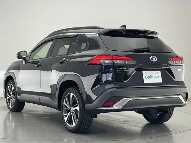 トヨタ カローラ クロス ハイブリッド Z 愛知県 2023(令5)年 1.6万km アティチュードブラックマイカ 純正８型ＤＡ　フルセグＴＶ　全方位カメラ　禁煙車　ハーフレザー　シートヒーター　電動リアゲート　ＢＳＭ　パワーシート　セーフティセンス　衝突軽減　追従クルコン　コーナーセンサー　ルーフレール　ＬＥＤオートライト　オートハイビーム　前後ドラレコ　電動パーキングブレーキ　ETC