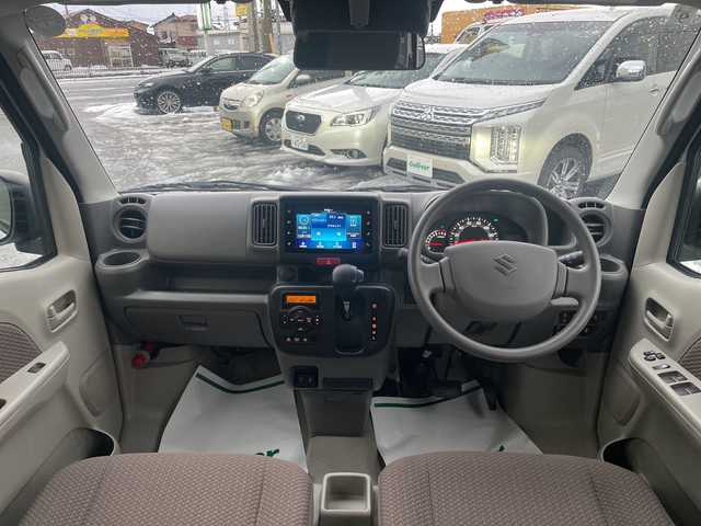 スズキ エブリイ JOINターボ 山形県 2024(令6)年 0.9万km パールホワイト 4WD/ターボエンジン/禁煙車/純正ディスプレイオーディオ/appleCarplay/AndroidAuto/FM/AM/Bluetooth接続/両側パワースライドドア/衝突軽減ブレーキ/後方コーナーセンサー/バックカメラ/アイドリングストップ/オートライト/LEDヘッドライト/横滑り防止装置/純正ドアバイザー/パワステ/パワーウィンドウ