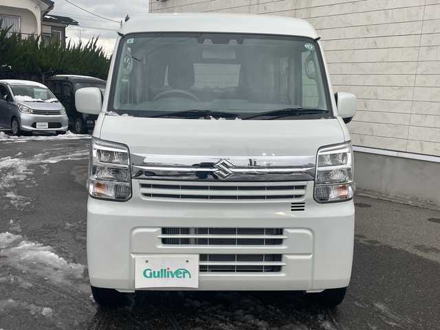 スズキ エブリイ JOINターボ 山形県 2024(令6)年 0.9万km パールホワイト 4WD/ターボエンジン/禁煙車/純正ディスプレイオーディオ/appleCarplay/AndroidAuto/FM/AM/Bluetooth接続/両側パワースライドドア/衝突軽減ブレーキ/後方コーナーセンサー/バックカメラ/アイドリングストップ/オートライト/LEDヘッドライト/横滑り防止装置/純正ドアバイザー/パワステ/パワーウィンドウ