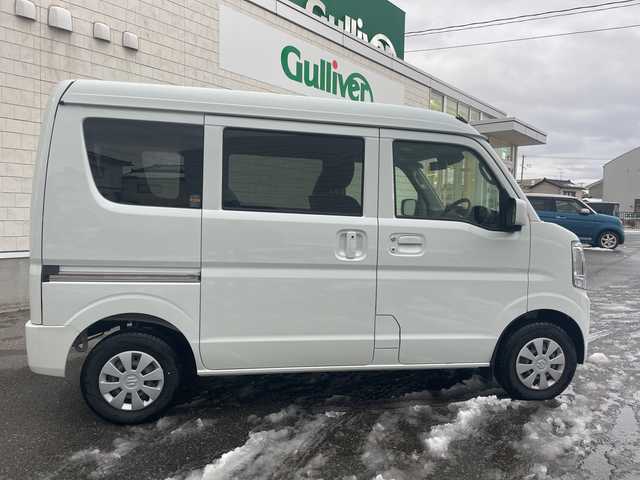 スズキ エブリイ JOINターボ 山形県 2024(令6)年 0.9万km パールホワイト 4WD/ターボエンジン/禁煙車/純正ディスプレイオーディオ/appleCarplay/AndroidAuto/FM/AM/Bluetooth接続/両側パワースライドドア/衝突軽減ブレーキ/後方コーナーセンサー/バックカメラ/アイドリングストップ/オートライト/LEDヘッドライト/横滑り防止装置/純正ドアバイザー/パワステ/パワーウィンドウ