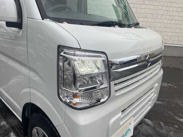 スズキ エブリイ JOINターボ 山形県 2024(令6)年 0.9万km パールホワイト 4WD/ターボエンジン/禁煙車/純正ディスプレイオーディオ/appleCarplay/AndroidAuto/FM/AM/Bluetooth接続/両側パワースライドドア/衝突軽減ブレーキ/後方コーナーセンサー/バックカメラ/アイドリングストップ/オートライト/LEDヘッドライト/横滑り防止装置/純正ドアバイザー/パワステ/パワーウィンドウ