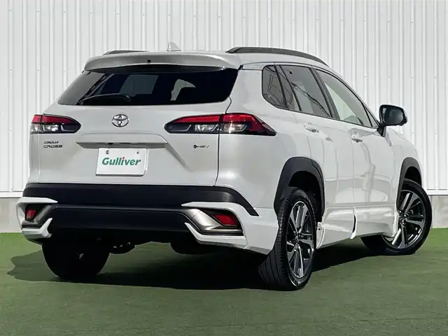 トヨタ カローラ クロス ハイブリッド Z 香川県 2024(令6)年 3万km プラチナホワイトパールマイカ 登録時走行距離；29227km/純正ナビ/全方位カメラ/モデリスタエアロ/ガラスルーフ/衝突被害軽減システム/ブラインドスポットモニター/クルーズコントロール/クリアランスソナー/電動リアゲート/パワーシート/シートヒーター/純正フロアマット/純正AW18インチ/スマートキー