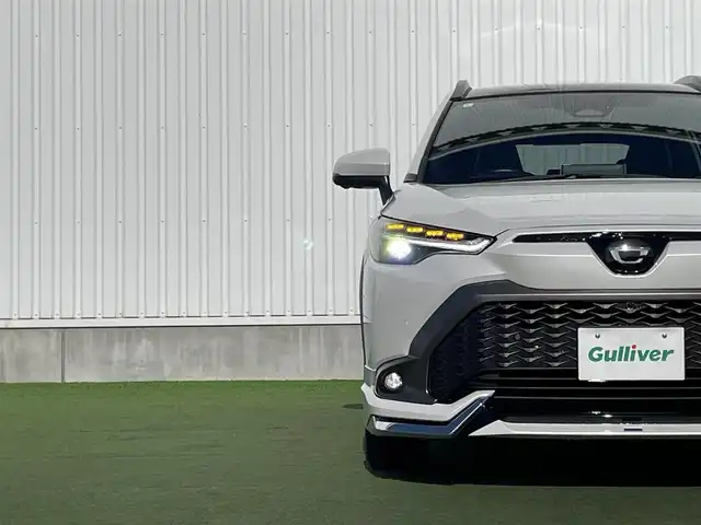 トヨタ カローラ クロス ハイブリッド Z 香川県 2024(令6)年 3万km プラチナホワイトパールマイカ 登録時走行距離；29227km/純正ナビ/全方位カメラ/モデリスタエアロ/ガラスルーフ/衝突被害軽減システム/ブラインドスポットモニター/クルーズコントロール/クリアランスソナー/電動リアゲート/パワーシート/シートヒーター/純正フロアマット/純正AW18インチ/スマートキー
